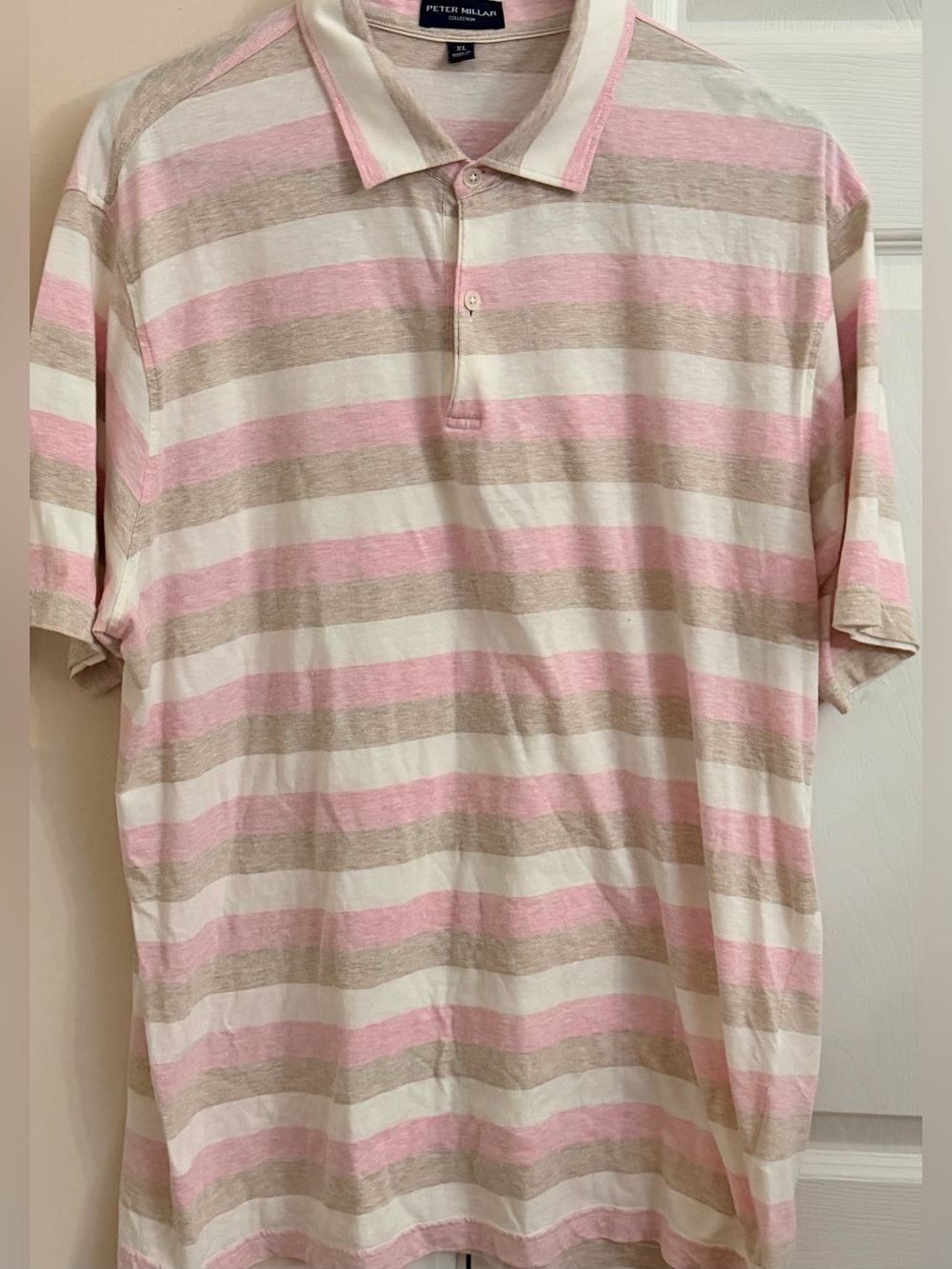 Peter Millar Collection Rainbow Sherbet Color Scheme Mens XL Short Sleeve Polo